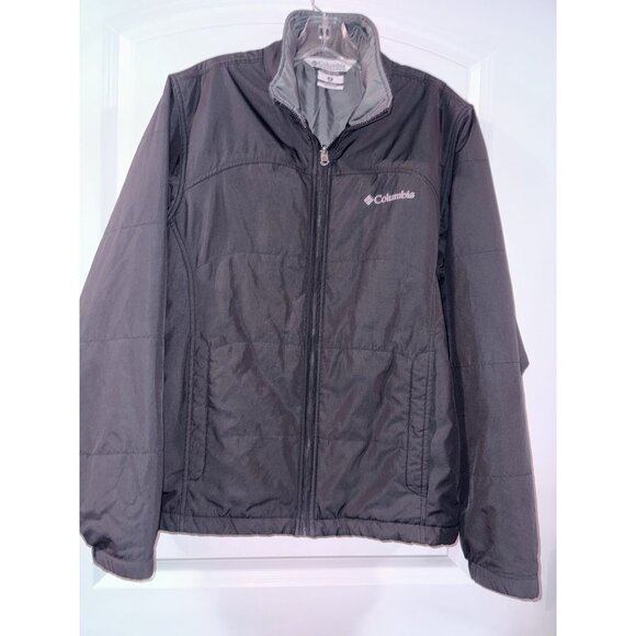 Columbia Interchange Men’s Medium Puffy Jacket Black Fast Shipping! MED - Picture 1 of 5